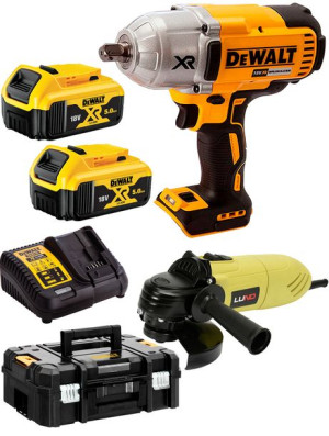 Klucz udarowy 950Nm 2x5Ah DeWALT DCF899P2 +kątówka