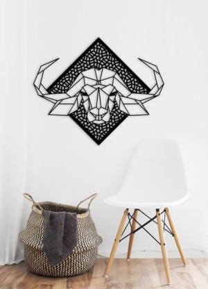 Obraz na ścianę zwierzęta geometryczne bawół 30 cm