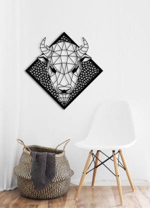 Obraz na ścianę zwierzęta geometryczne bizon 30 cm