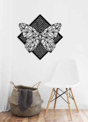 Obraz na ścianę zwierzęta geometryczne motyl 30 cm