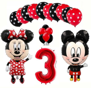 Zestaw Balonów Na 3 Urodziny Myszka Miki I Minnie