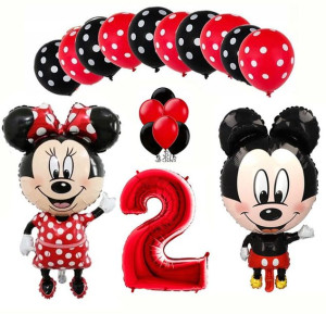 Zestaw Balonów Na 2 Urodziny Myszka Miki I Minnie