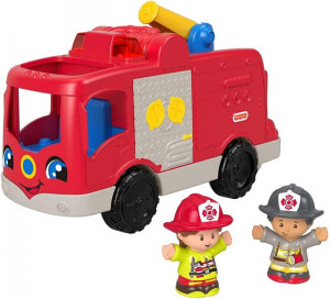 Fisher Price - Wóz Strażacki Z Dźwiękami Język Polski Little People - Gxr77