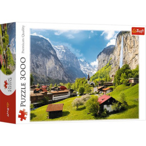 Puzzle 3000 ALPY SZWAJCARSKIE góry Szwajcaria domy