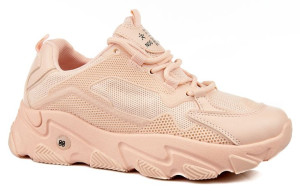 Sportowe Sneakersy Na Grubej Podeszwie Różowe 41