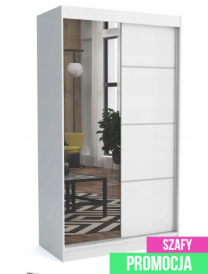 Szafa Przesuwna z lustrem 120 cm - OLA