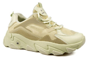 Sportowe Sneakersy Na Grubej Podeszwie Zielone 38