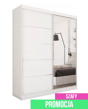 Szafa Przesuwna 120 CM - BIAŁA SZAFA