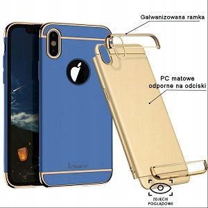 Etui Plecki Pokrowiec Apple Iphone X Niebieski