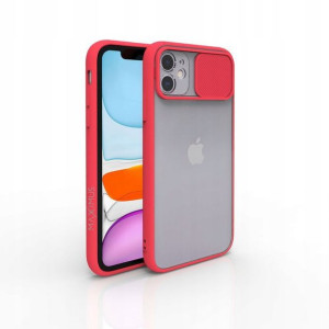 Etui Plecki Pokrowiec Samsung A21s Slider Czerwone