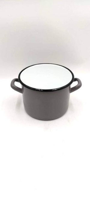 Garnek Emal.gładki Gusto 18cm/3,4l 27118 Szary