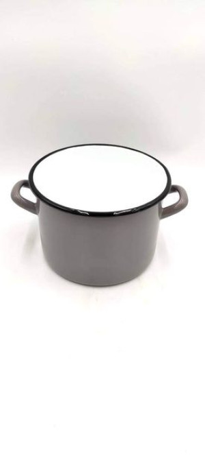 Garnek Emal.gładki Gusto 20cm/4,4l 27121 Szary