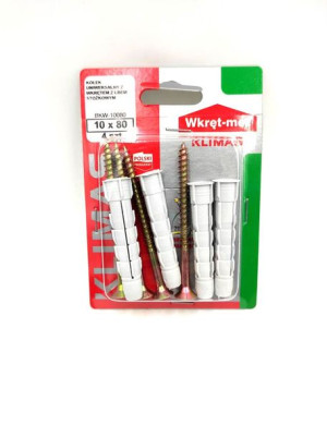 Wkręt-met Bli Koł.wszechstronnego 10x80 Nylon Kod:bkw-10080