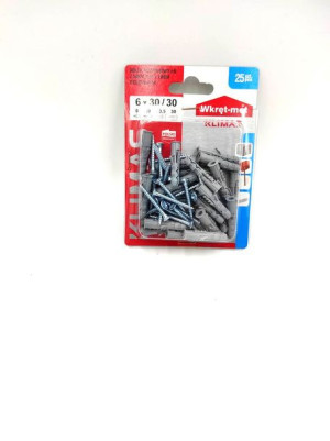 Wkręt-met Blister Kołek Rozp.trój.rozp. 6x30 Kod:bkr-063530(x10)