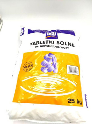 Sól Tabletkowana 25 Kg Pastylki Zmiękczacz Wody Psb