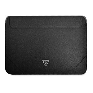 Guess Sleeve Gucs16psatlk 16" Czarny /black Saffiano Triangle Logo