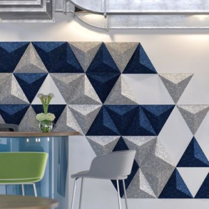 Panele Ścienne Filcowe Trójkąt 30x26 Nowość Modullo Akustyczne