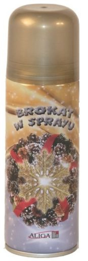 Złoty Brokat W Sprayu Aliga 250ml