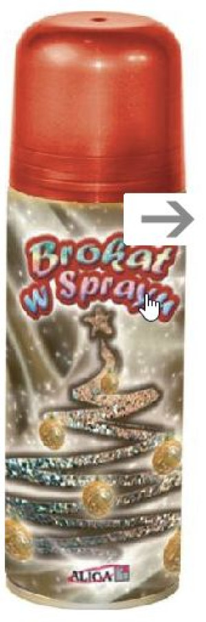 Czerwony Brokat W Sprayu Aliga 250ml