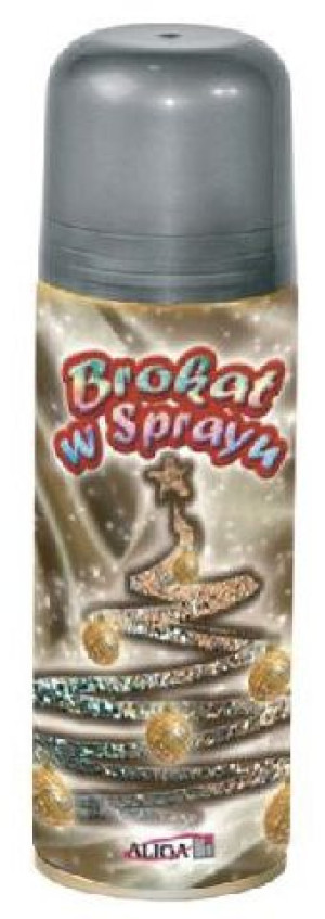 Srebrny Brokat W Sprayu Aliga 250ml