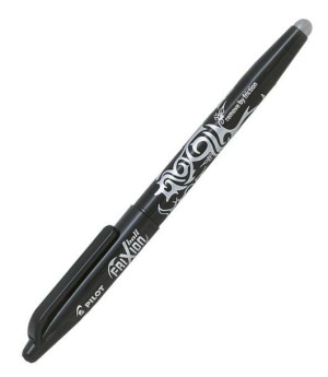 Pilot Frixion Pióro Ścieralne Usuwalne Wymazywalne 0,7 - Czarny
