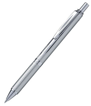 Pióro Kulkowe W Aluminiowej Obudowie 0,7mm Pentel Sterling Bl407 - Srebrny