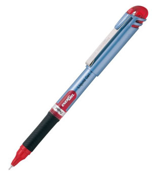 Cienkopis Kulkowy Z Płynnym Tuszem Energel 0,5mm Pentel Bln15 - Czerwony