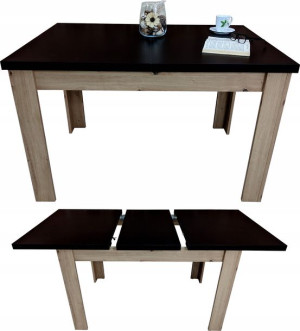 Duży stół KONGO 6 do salonu rozkładany 90x140/180 LOFT RIBES
