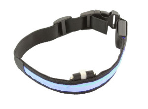 AG232A Obroża świecąca led 34-42cm blue