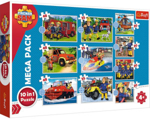 Trefl - Puzzle 10w1 - Poznaj Ekipę Strażaka Sama - Strażak Sam - 90382