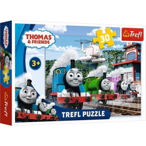 Trefl - Puzzle 30 - Wyścig Na Torach - Tomek I Przyjaciele - 18230