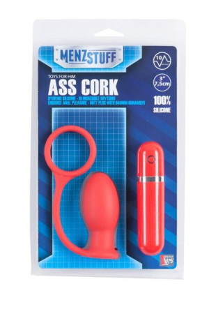 Korek analny z wibracją MENZSTUFF ASS CORK SMALL