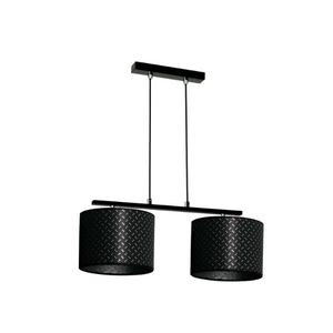 Lampa Wisząca Glamour Abażur do Sypialni Salonu Czarna