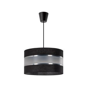 Lampa Wisząca Glamour Abażur Salonu Srebrna