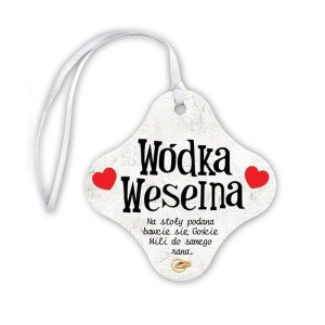 Zawieszki na butelki Wódka Weselna 20 sztuk ZA23