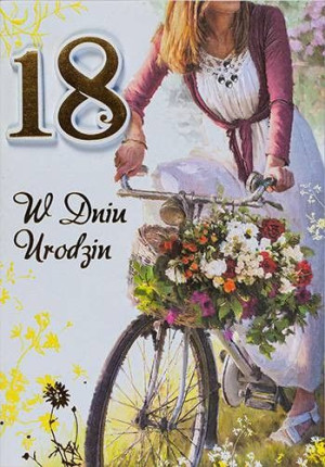 Kartka na 18 urodziny dla dziewczyny M369