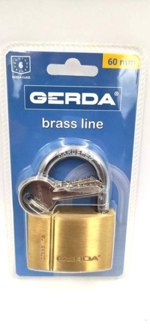 BRASS LINE S60 kłódka pałąkowa mosiężna 0KMP0006000.98330B