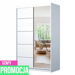 Najtaniej ✅ Szafa Przesuwna Z Lustrem 150 Cm