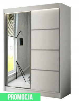 Najtaniej ✅ Szafa Przesuwna Z Lustrem 150 Cm