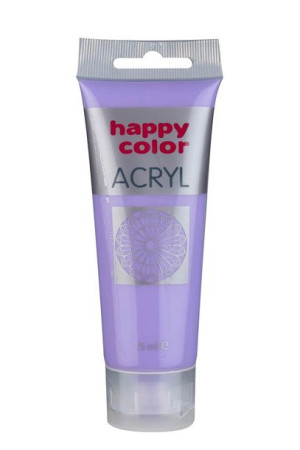 FARBA SZKOLNA AKRYLOWA PASTELOWA HAPPY COLOR 75 ML - pastelowy fiolet - 605