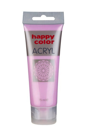 Farba Szkolna Akrylowa Metaliczna Happy Color 75 Ml - Różowy - 211