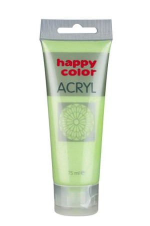 Farba Szkolna Akrylowa Metaliczna Happy Color 75 Ml - Limonka - 511
