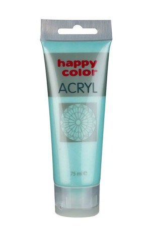 Farba Szkolna Akrylowa Metaliczna Happy Color 75 Ml - Miętowy - 051