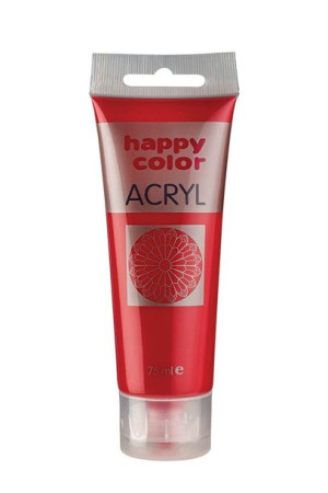 FARBA SZKOLNA AKRYLOWA HAPPY COLOR W TUBCE 75 ML - ciemnoczerwony - 26