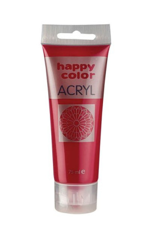 Farba Szkolna Akrylowa Happy Color W Tubce 75 Ml - Karminowy - 28