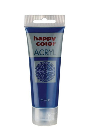 Farba Szkolna Akrylowa Happy Color W Tubce 75 Ml - Granatowy - 33