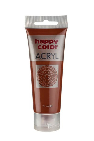 Farba Szkolna Akrylowa Happy Color W Tubce 75 Ml - Brązowy - 7