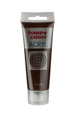 FARBA SZKOLNA AKRYLOWA HAPPY COLOR W TUBCE 75 ML - ciemnobrązowy - 75