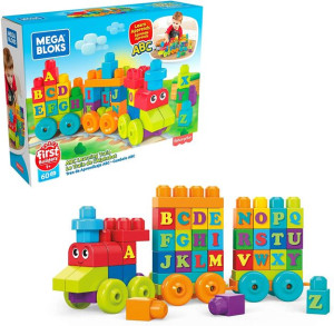 Mega Bloks - Pociąg Abc Z Klockami - Dxh35