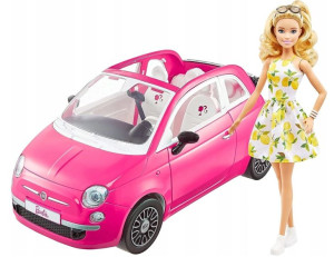 LALKA BARBIE + AUTO FIAT GXR57 samochód dla lalek
